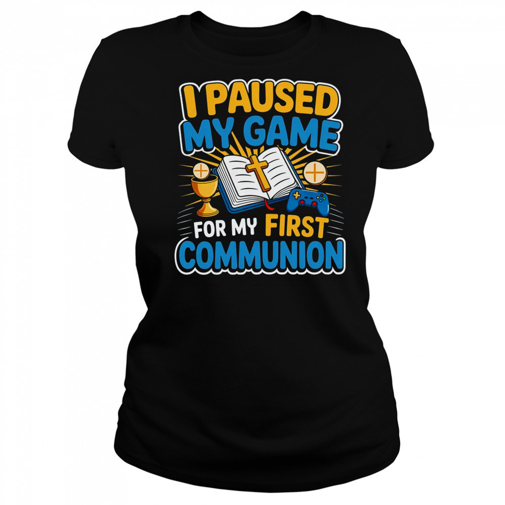 My First Communion Video Game Controller Boys Girls Gaming shirt Women's T-shirt
