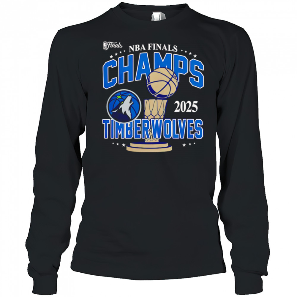 Nba 2025 Finals Champions Minnesota Timberwolves cup shirt Long Sleeved