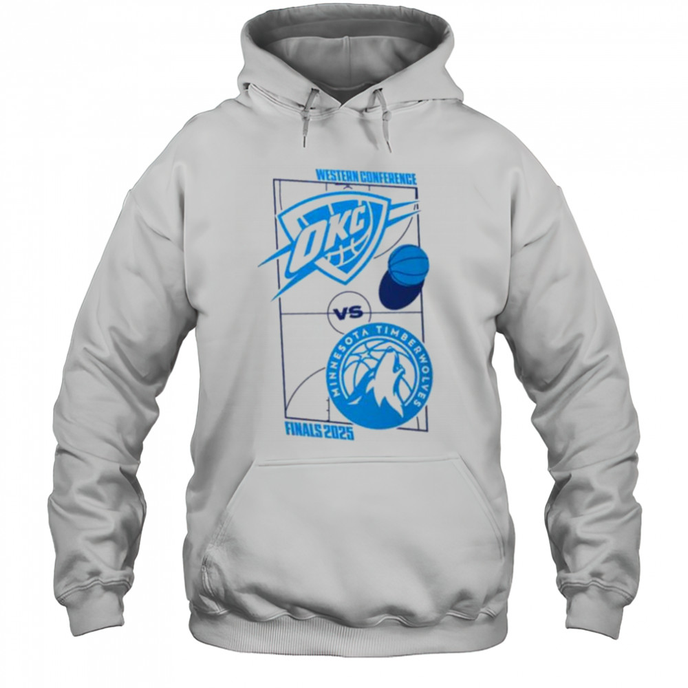 NBA 2025 Western Conference Finals Matchup Oklahoma City Thunder Vs Minnesota Timberwolves Classic T Shirt Hoodie