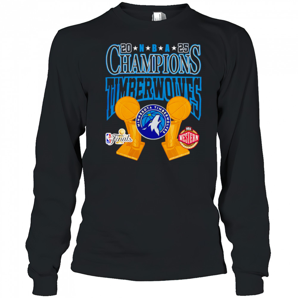 NBA Minnesota Timberwolves Big Champions 2025 shirt Long Sleeved