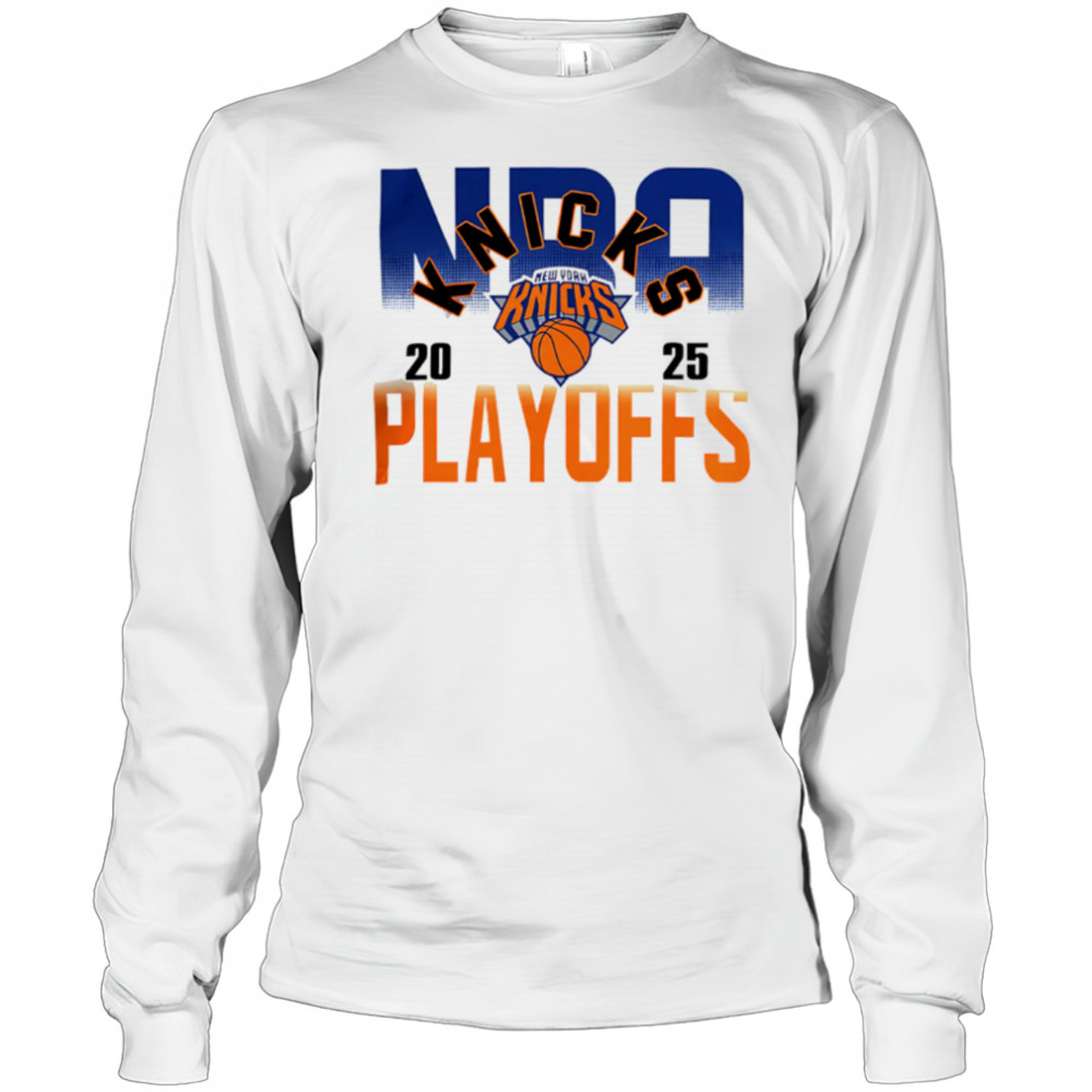 Nba Official New York Knicks 2025 Playoffs shirt Long Sleeved