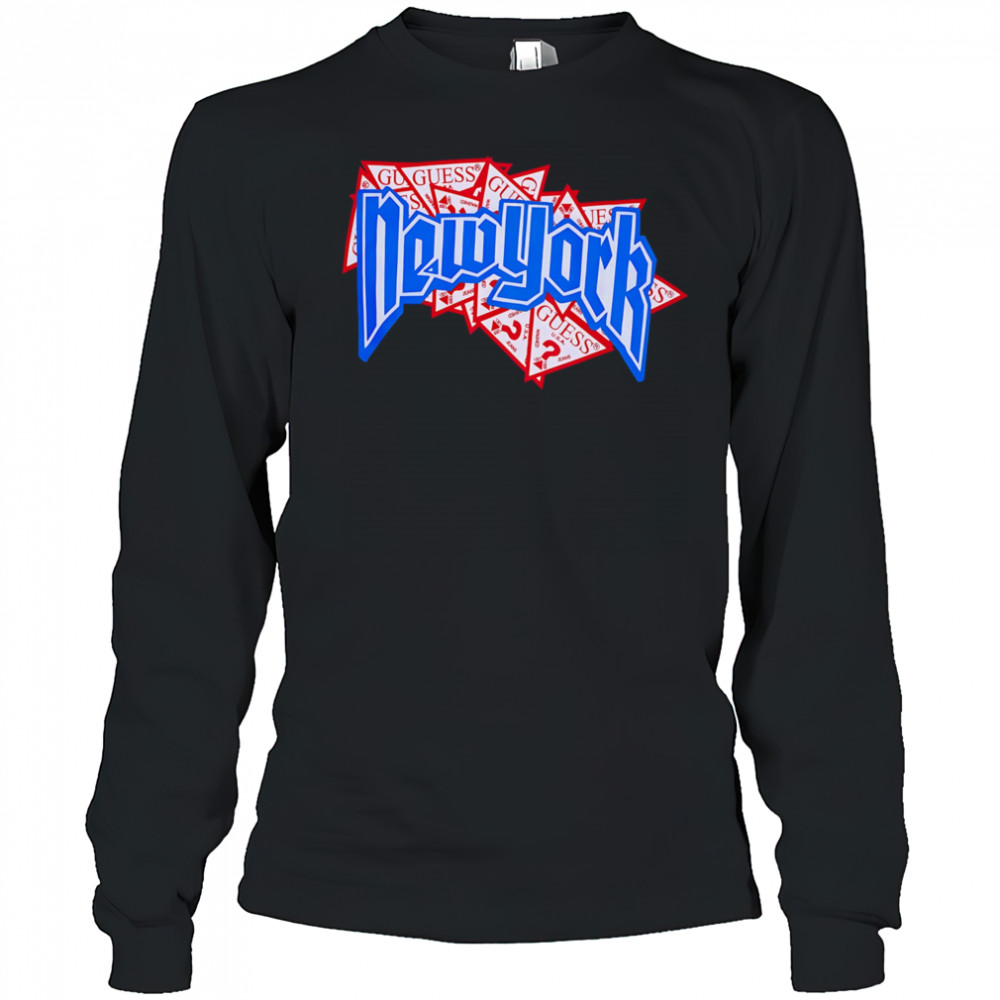New York Guess art shirt Long Sleeved