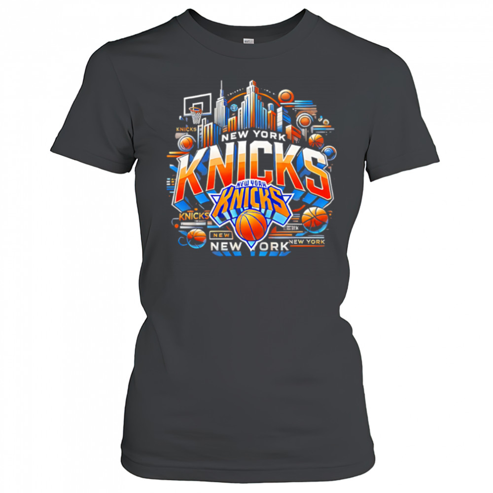 New York Knicks cube design shirt Women's T-shirt