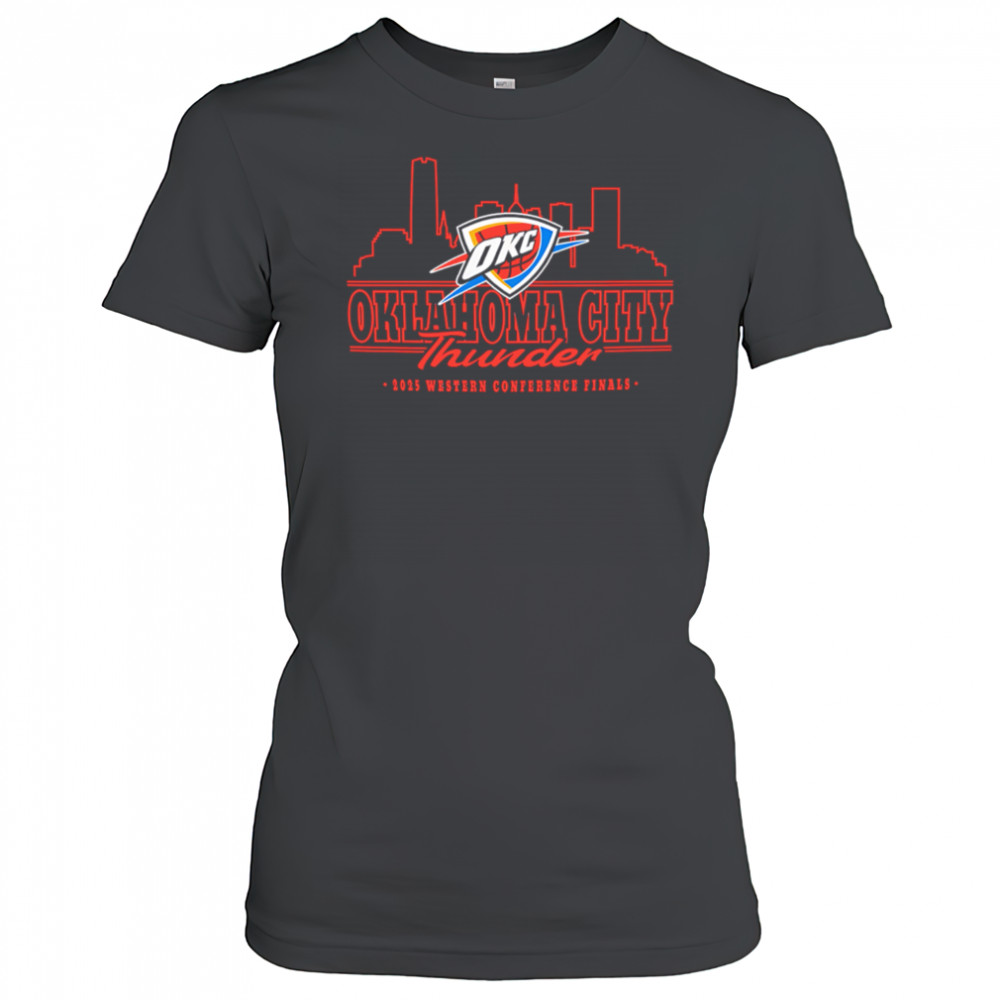 Okc Thunder 2025 Western Conference Finals Skyline shirt Women's T-shirt