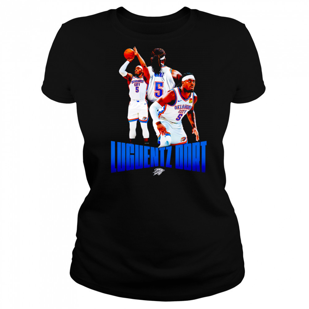 Okc Thunder Luguentz Dort Player Series 2025 shirt Women's T-shirt