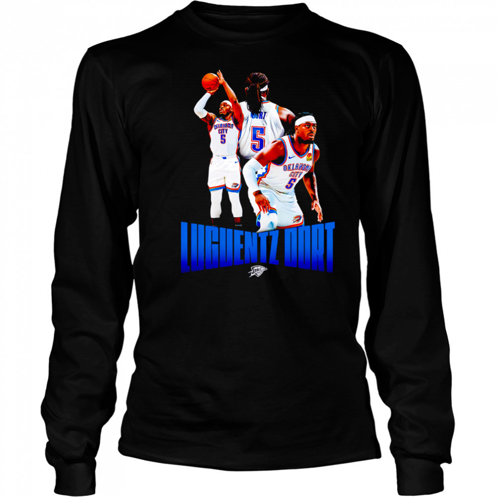 Okc Thunder Luguentz Dort Player Series 2025 shirt Long Sleeved