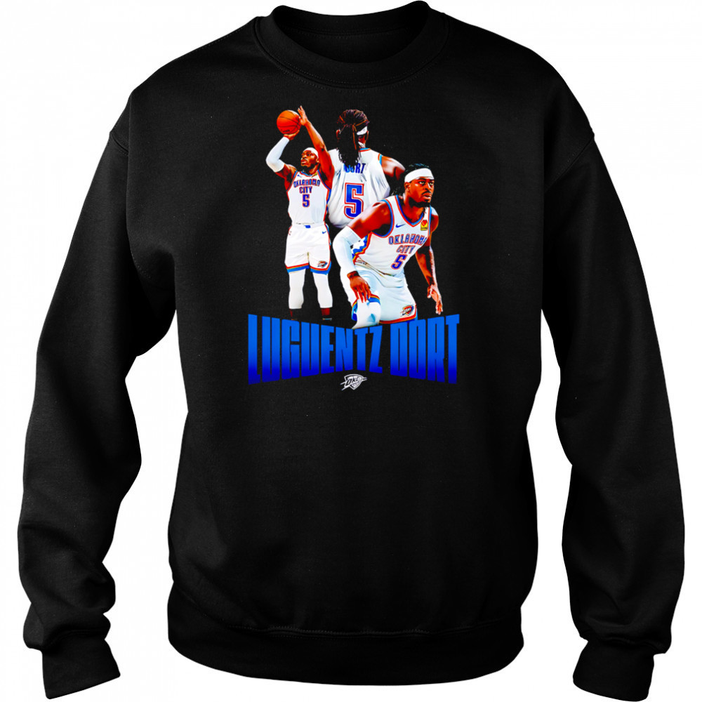 Okc Thunder Luguentz Dort Player Series 2025 shirt Hoodie
