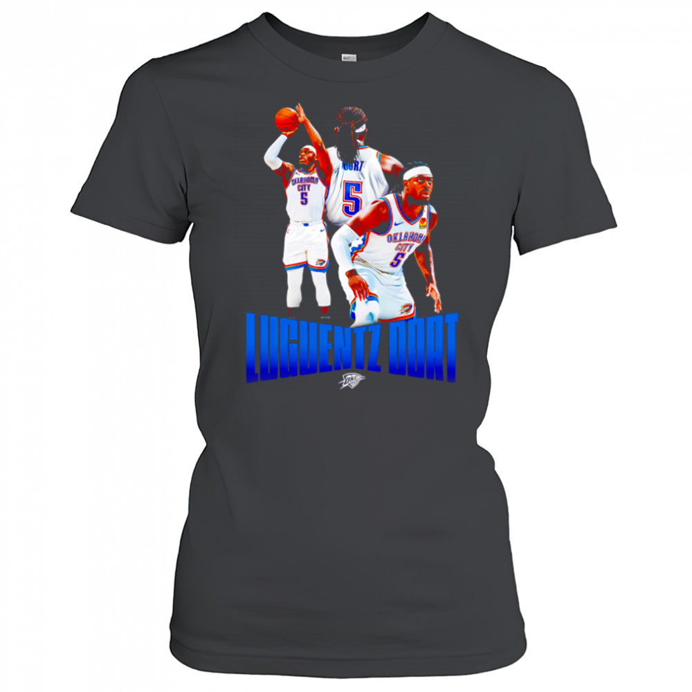 Okc Thunder Luguentz Dort Player Series 2025 shirt Women's T-shirt