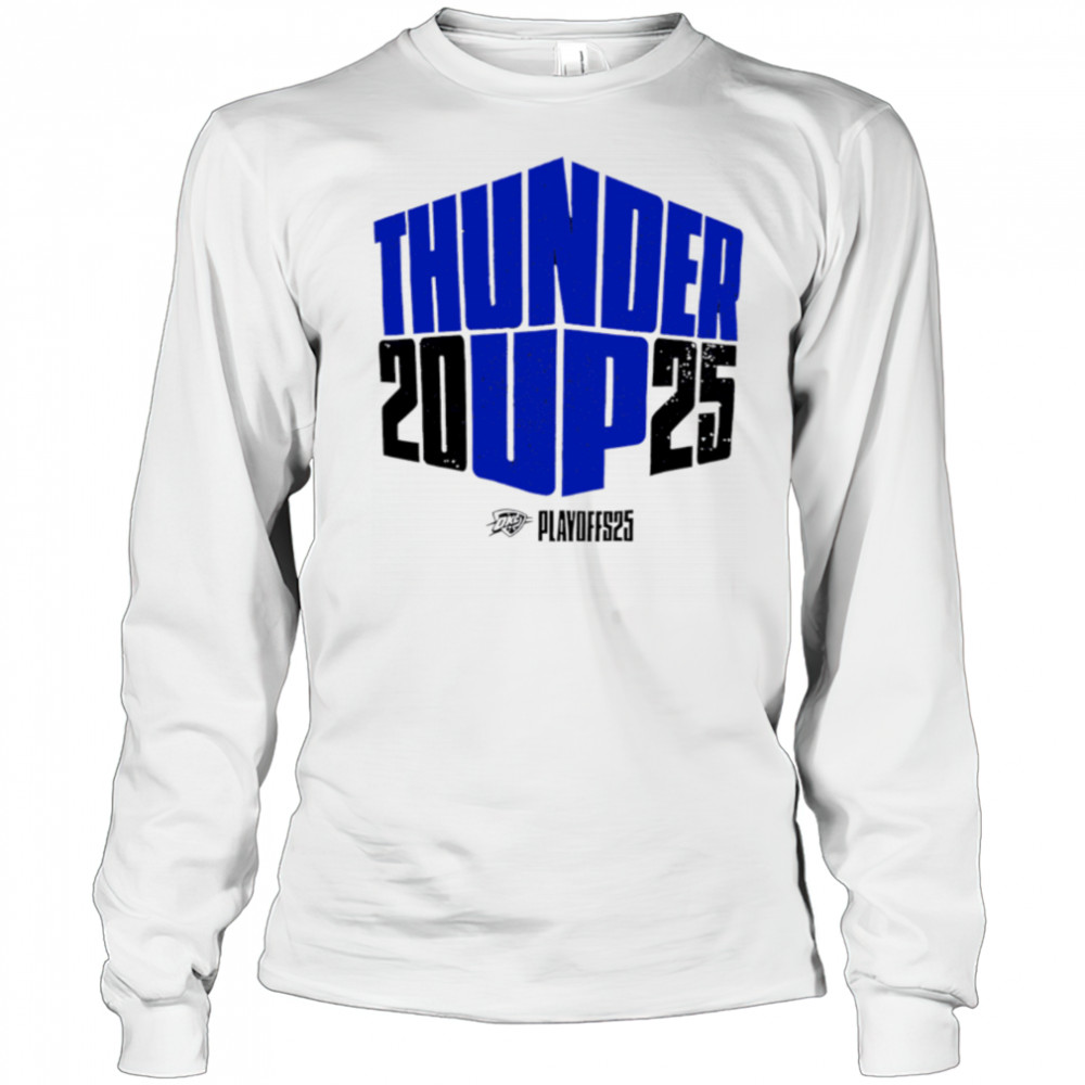OKC Thunder Up 2025 playoff vintage classic shirt Long Sleeved