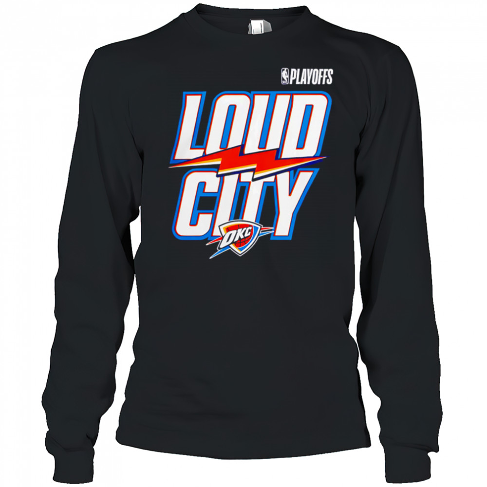 Oklahoma City Thunder 2025 NBA Playoffs logo shirt Long Sleeved