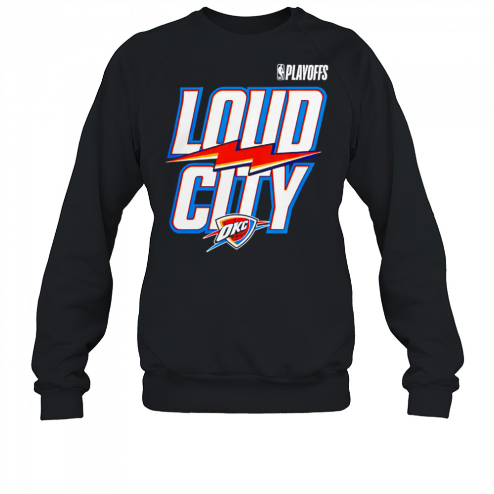 Oklahoma City Thunder 2025 NBA Playoffs logo shirt Sweatshirt