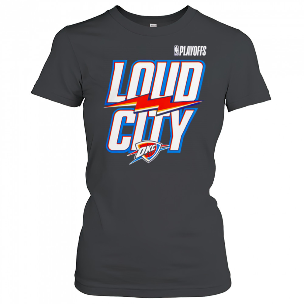 Oklahoma City Thunder 2025 NBA Playoffs logo shirt Women's T-shirt