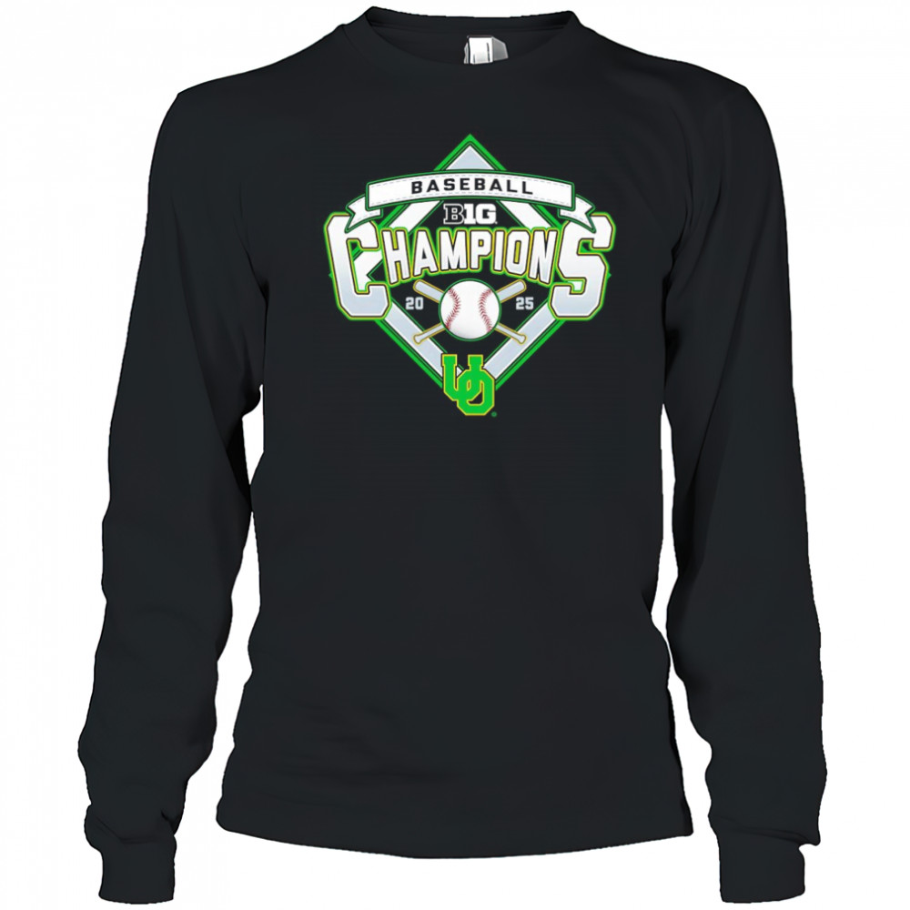 Oregon Ducks 2025 Big Ten Baseball Regular Season Champions shirt Long Sleeved