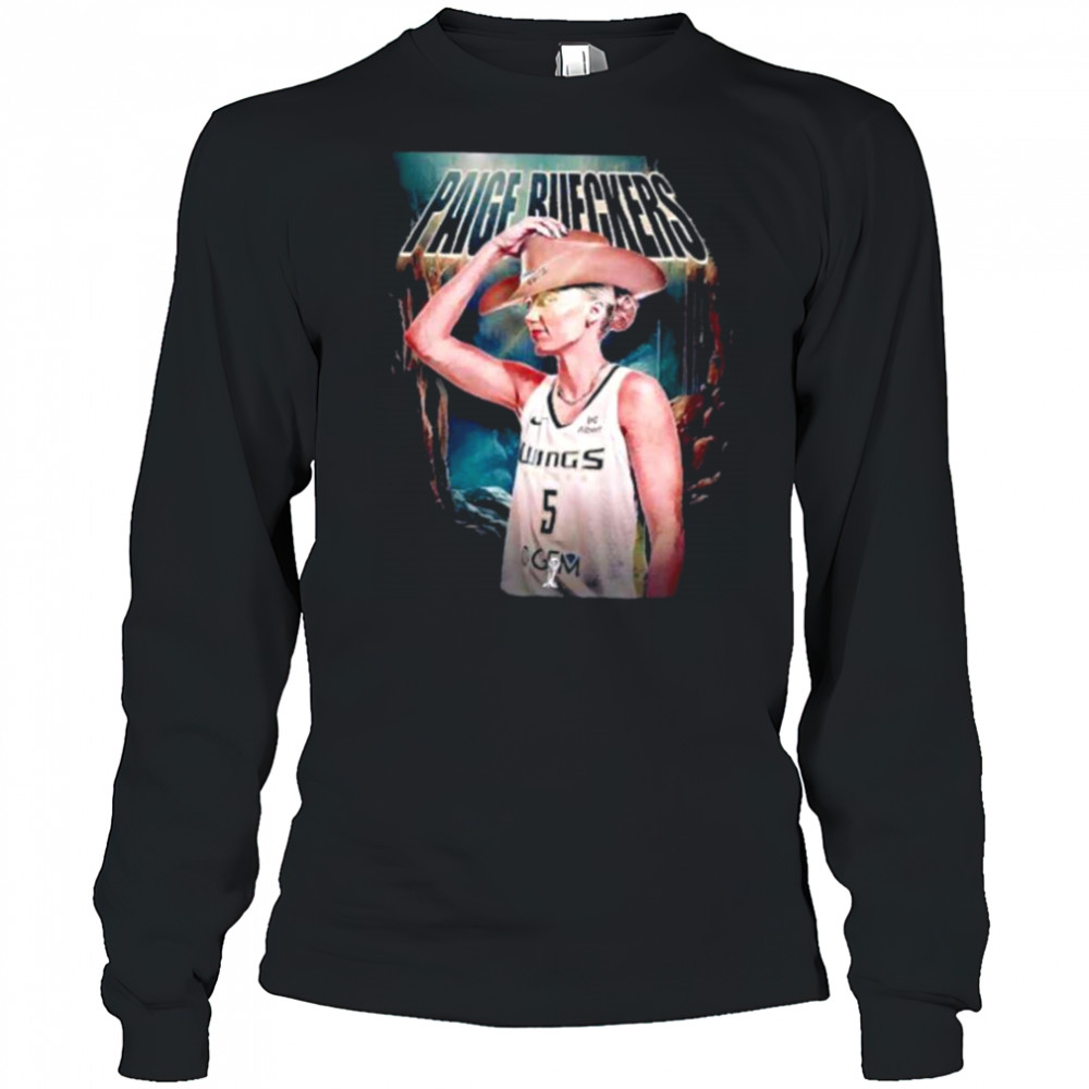 Paige Bueckers Dallas Wings WNBA cowboy hat shirt Long Sleeved