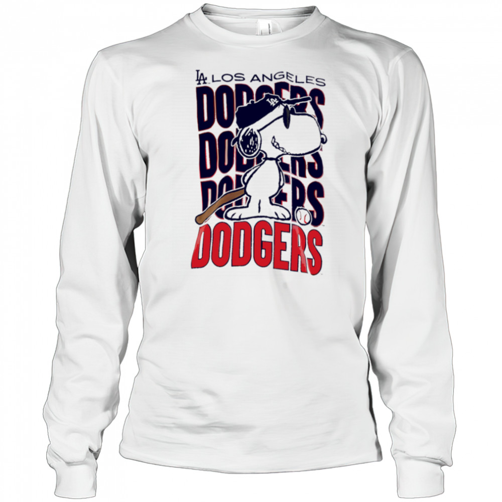 Peanuts Los Angeles Dodgers repeat shirt Long Sleeved