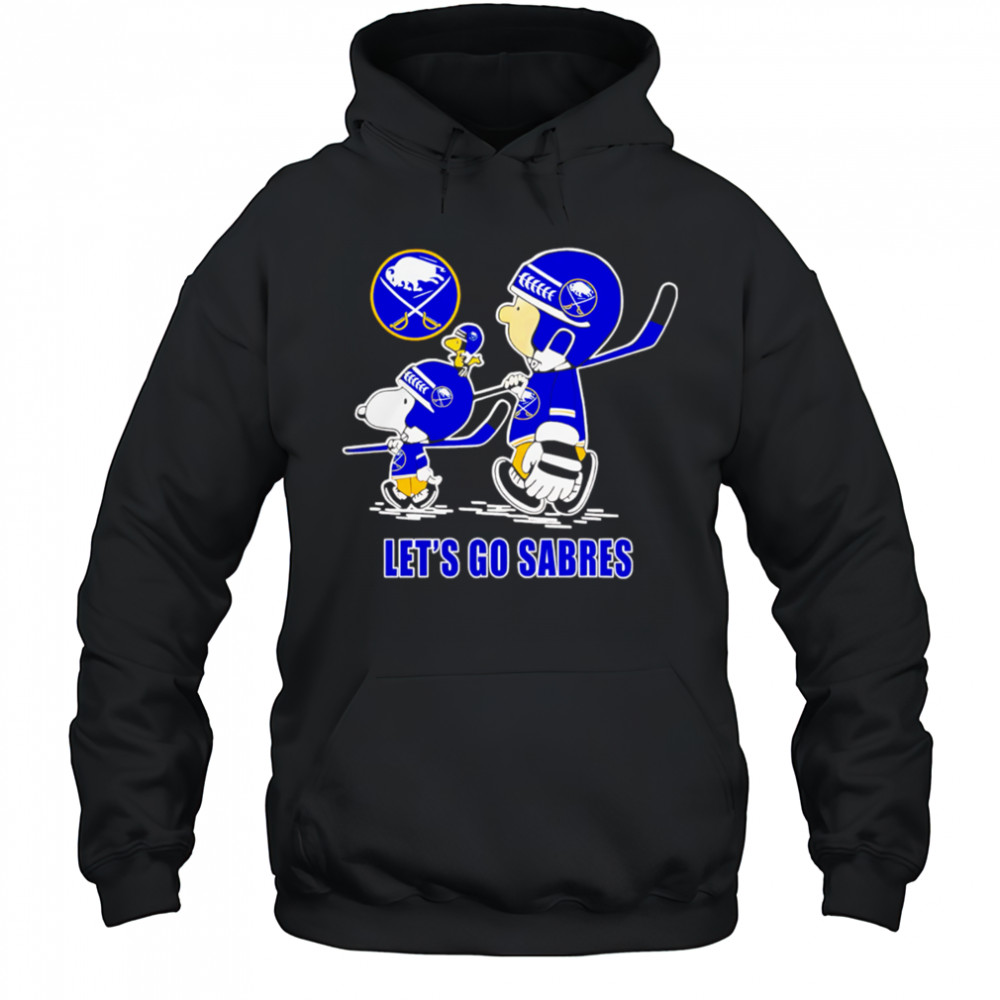 Peanuts Snoopy Charlie Brown And Woodstock Buffalo Sabres Let’s Go Sabres shirt Hoodie