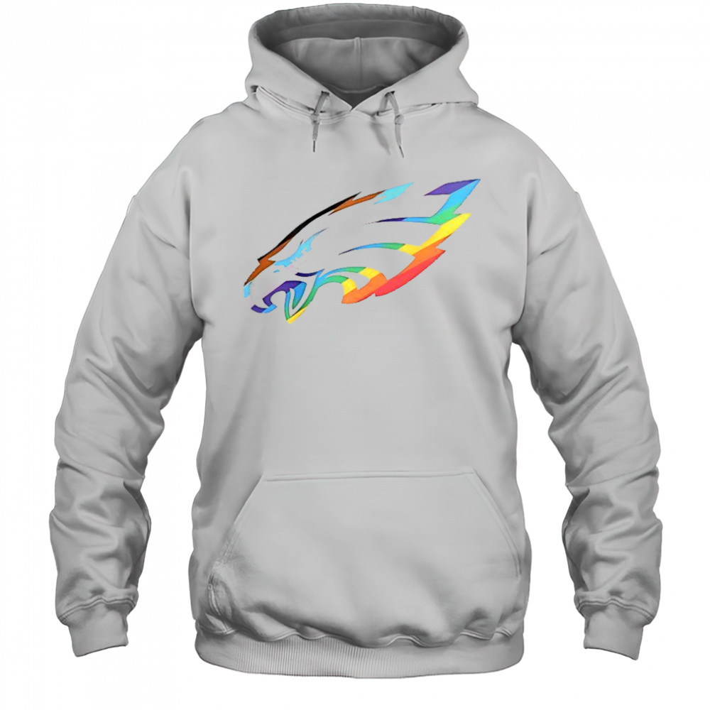 Philadelphia Eagles Logo Pride T-Shirt Hoodie