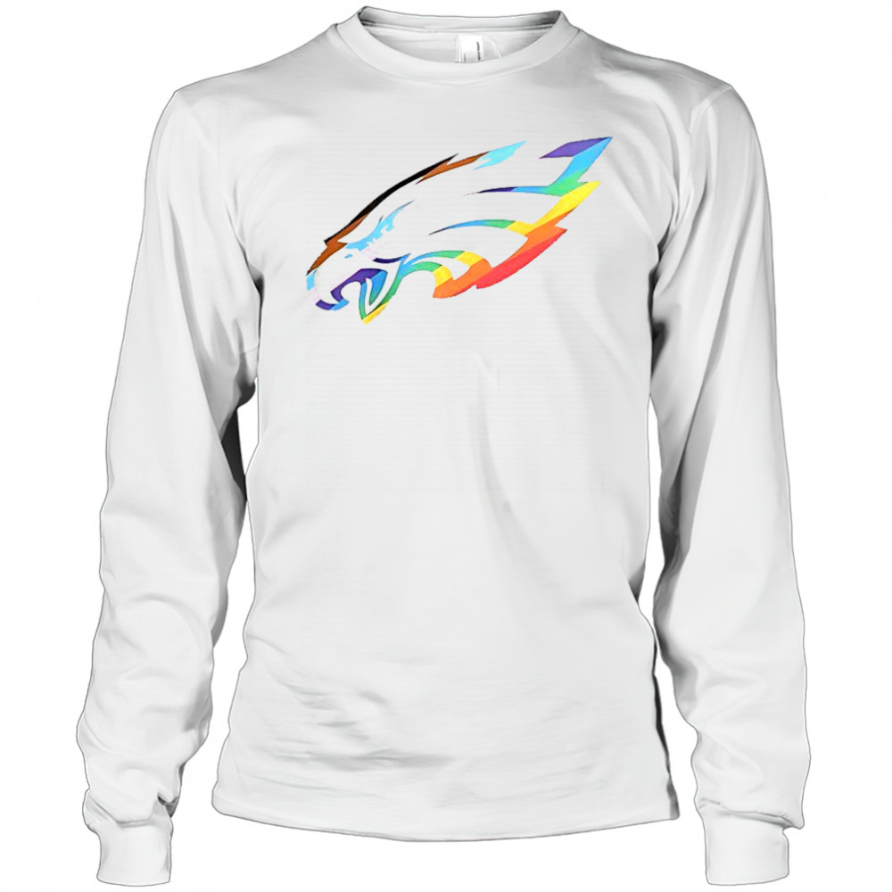 Philadelphia Eagles Logo Pride T-Shirt Long Sleeved
