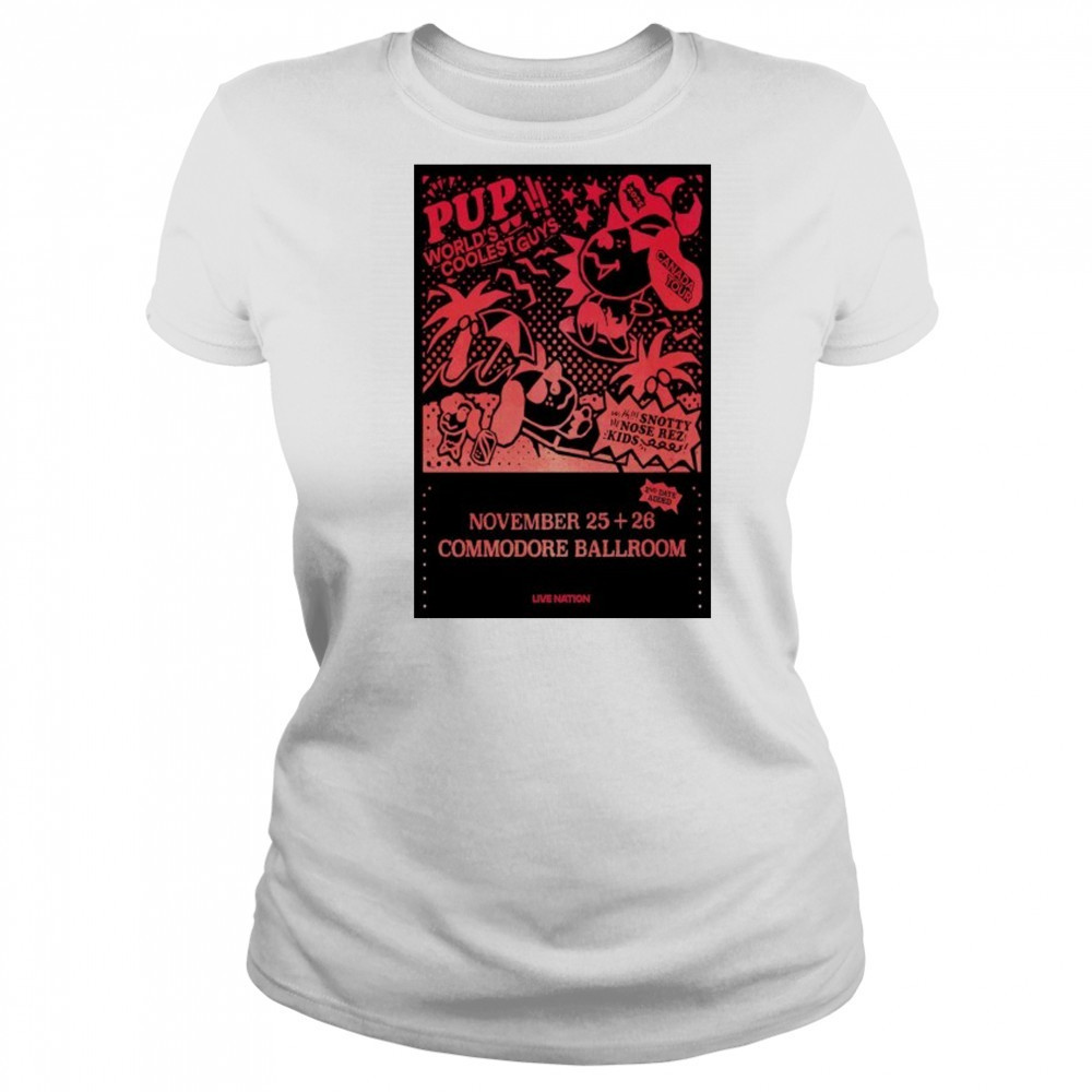 Pup The Band Vancouver, BC Nov 25-26 2025 Poster shirt Women's T-shirt