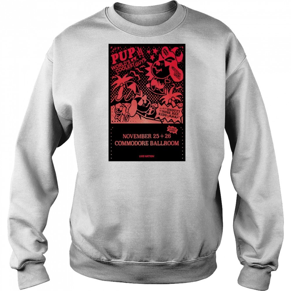Pup The Band Vancouver, BC Nov 25-26 2025 Poster shirt Hoodie