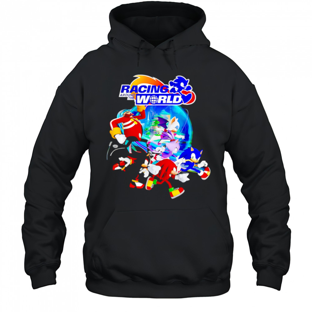 Racing Around World cartoon shirt Hoodie