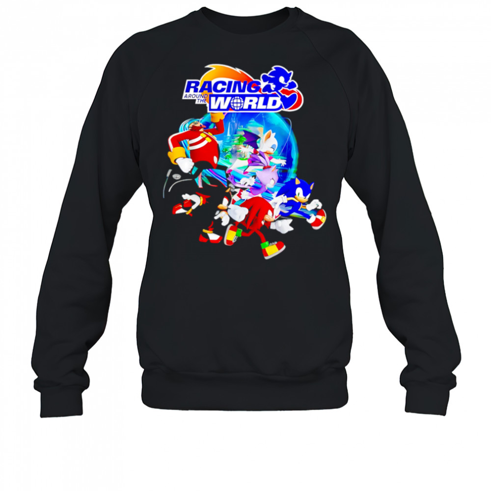 Racing Around World cartoon shirt Sweatshirt