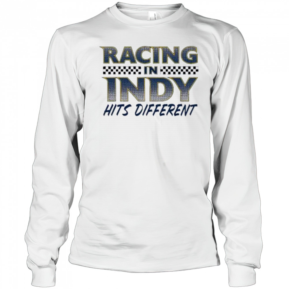 Racing in Indy hits different Indiana Pacers basketball shirt Long Sleeved