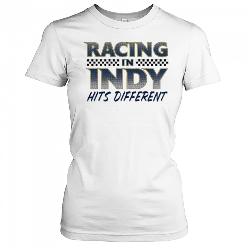 Racing in Indy hits different Indiana Pacers basketball shirt Women's T-shirt