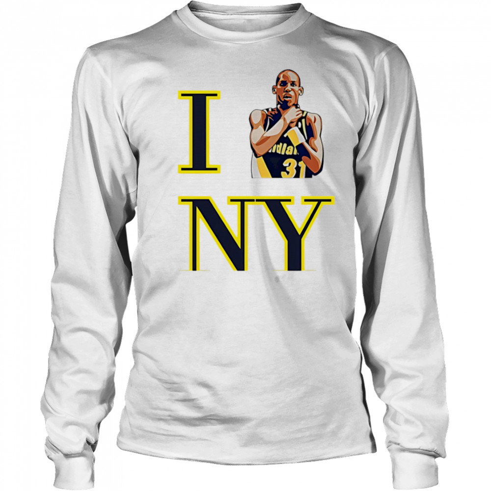 Reggie Miller I Love NY shirt Long Sleeved