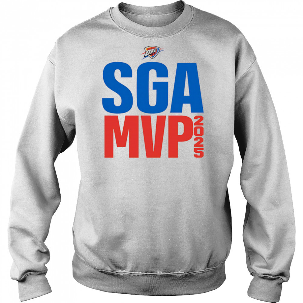 SGA MVP 2025 Shai Gilgeous-Alexander Thunder shirt Hoodie