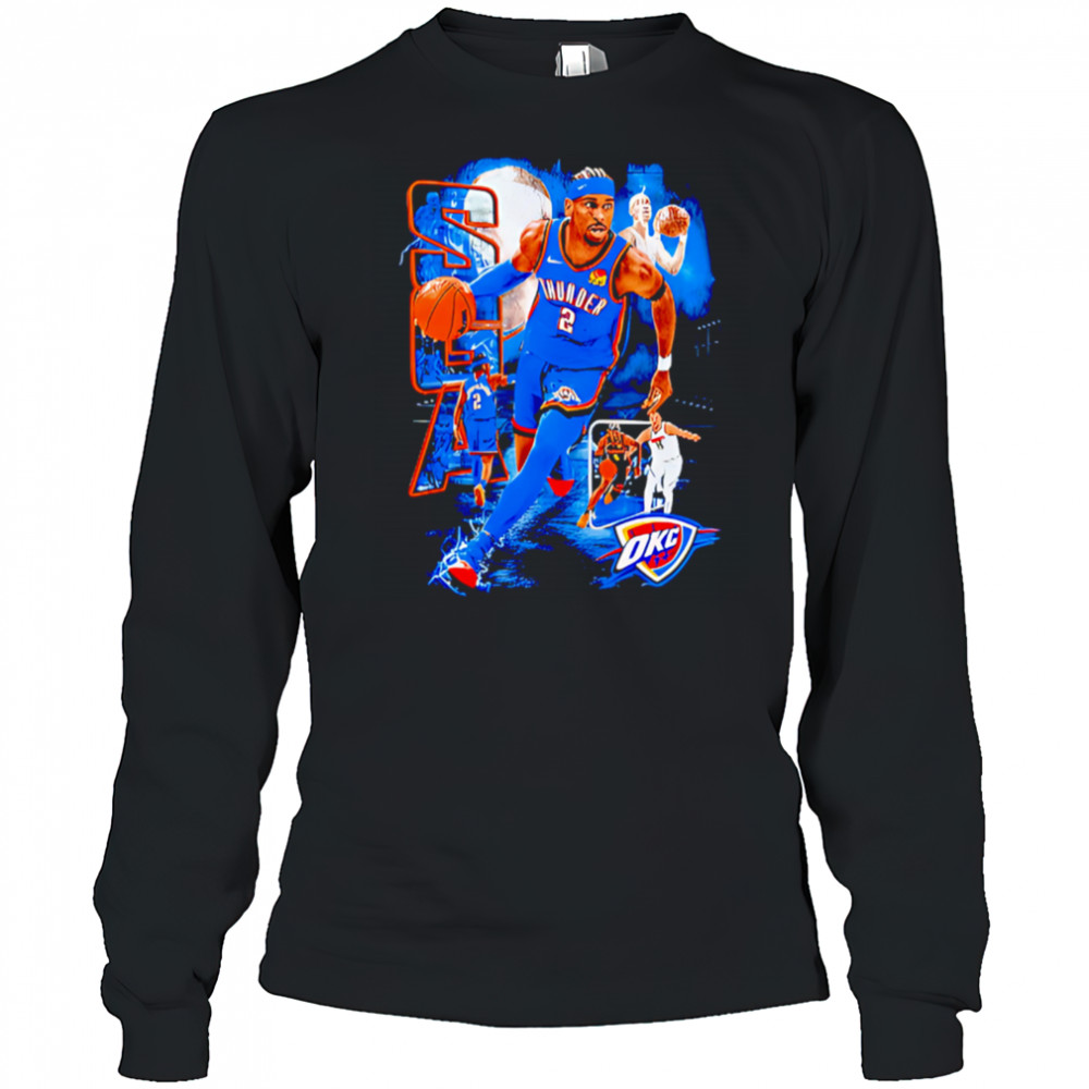 SGA Shai Gilgeous-Alexander OKC graphic shirt Long Sleeved
