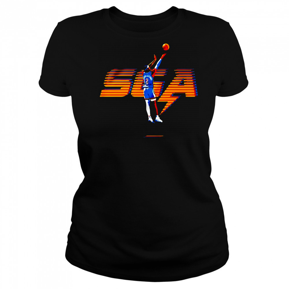 Shai Gilgeous-Alexander Oklahoma City Thunder NBA Basketball Player shirt Women's T-shirt