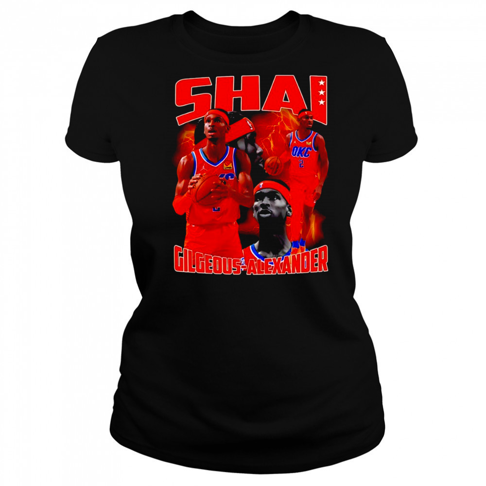 Shai Gilgeous-Alexander Oklahoma City Thunder NBA basketball Players graphic shirt Women's T-shirt