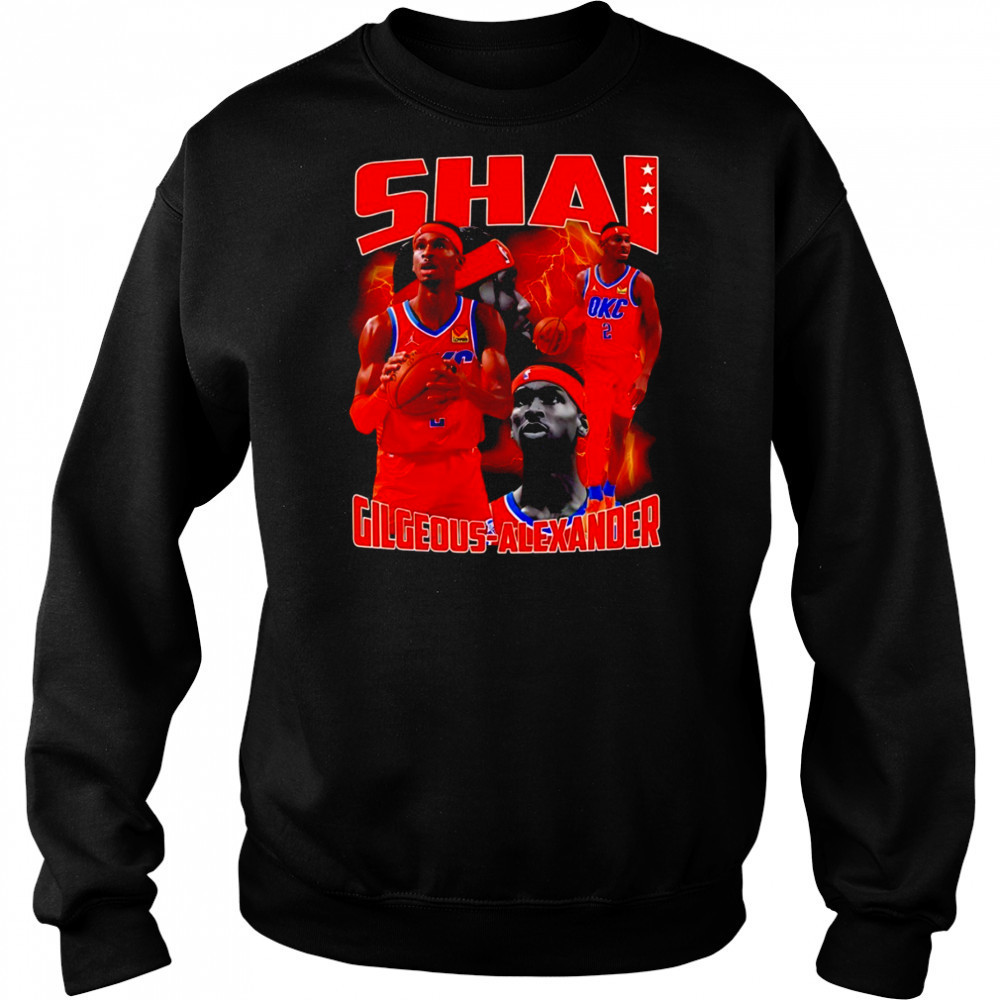 Shai Gilgeous-Alexander Oklahoma City Thunder NBA basketball Players graphic shirt Hoodie