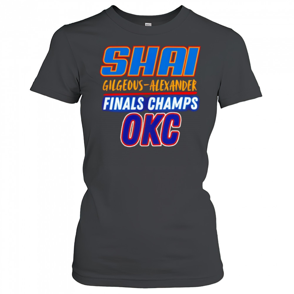 Shai Gilgeous-Alexander Oklahoma City Thunder NBA Finals Champions shirt Women's T-shirt
