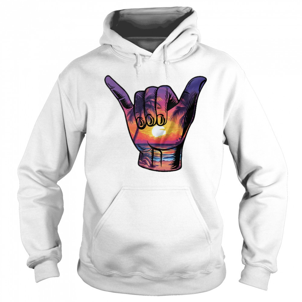 Shaka Hand Sign Aloha Surfing Surf Summer Vacation Beach shirt Sweatshirt