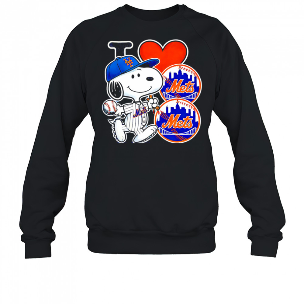 Snoopy I Love New York Mets shirt Sweatshirt