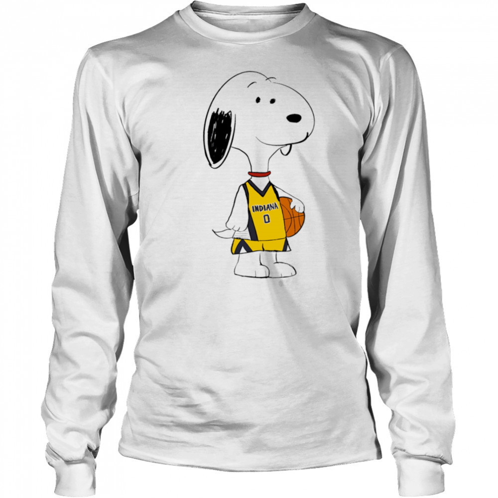 Snoopy Tyrese Haliburton Indiana Pacers shirt Long Sleeved