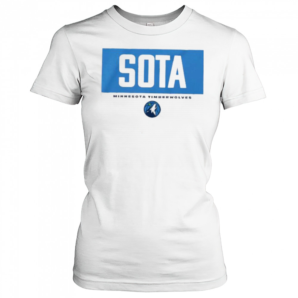 Sota NBA basketball Minnesota Timberwolves crossbar shirt Women's T-shirt