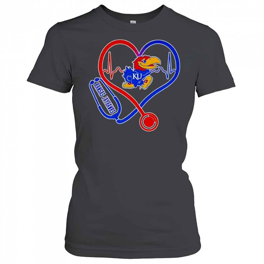 Stethoscope Heart Kansas Jayhawks T-Shirt Women's T-shirt