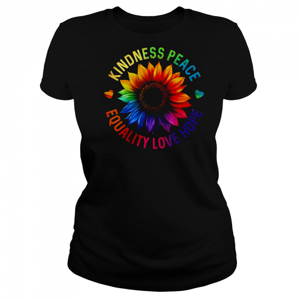 Sunflower Rainbow Ally LGBTQ LGBT Gay Pride Month Women shirt Women's T-shirt