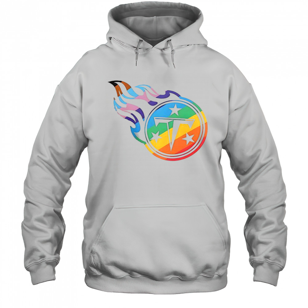 Tennessee Titans Logo Pride T-Shirt Hoodie