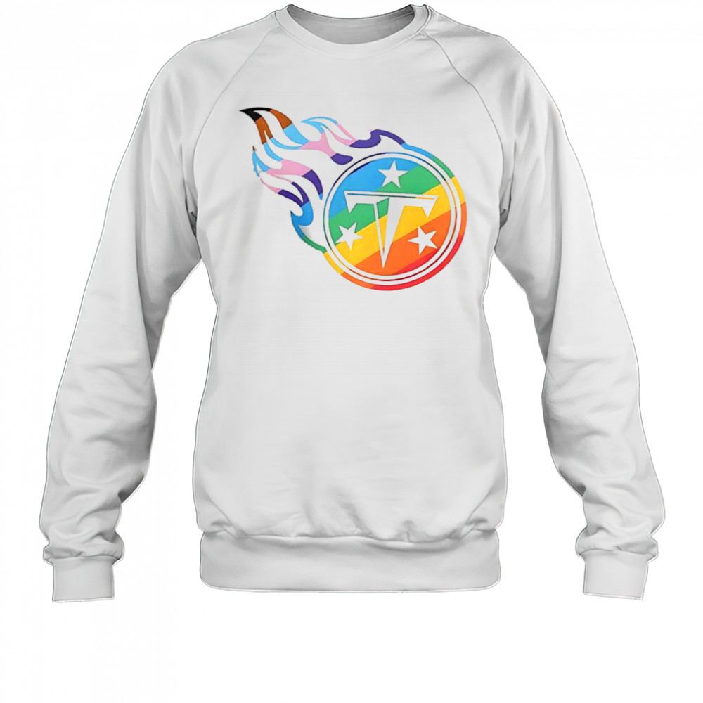 Tennessee Titans Logo Pride T-Shirt Sweatshirt