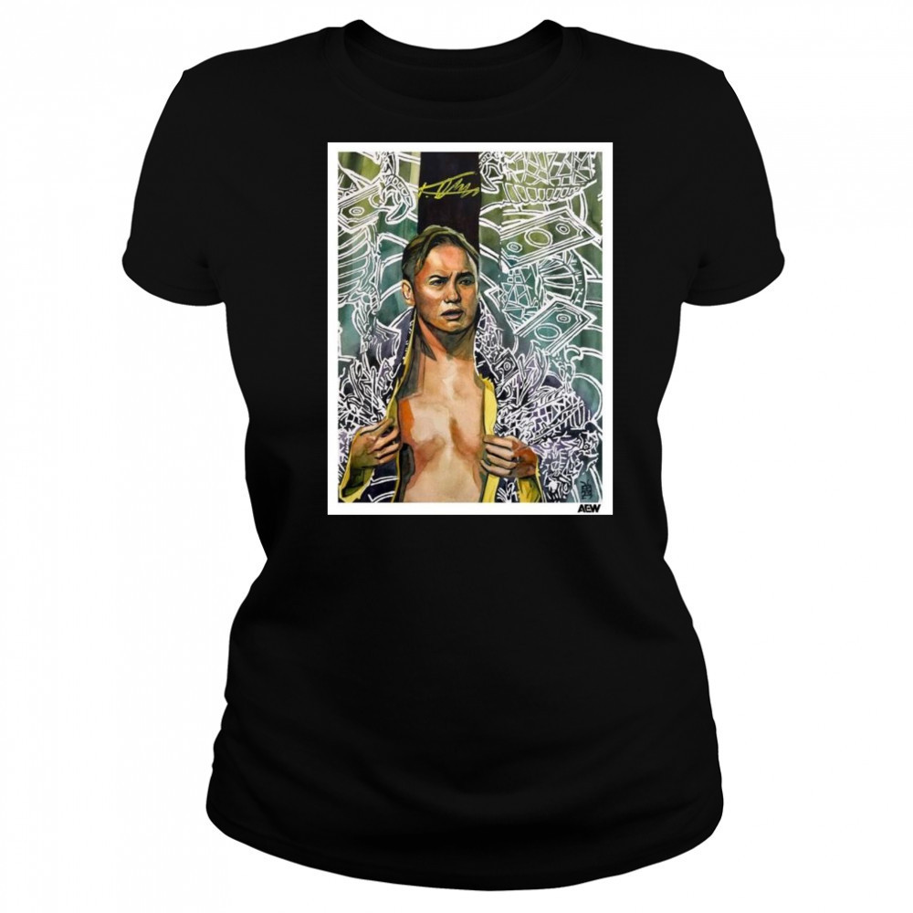 The Art of Rob Schamberger – Kazuchika Okada AEW Signature t-shirt Women's T-shirt