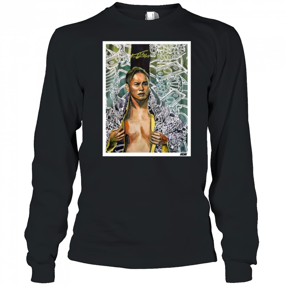 The Art of Rob Schamberger – Kazuchika Okada AEW Signature t-shirt Long Sleeved