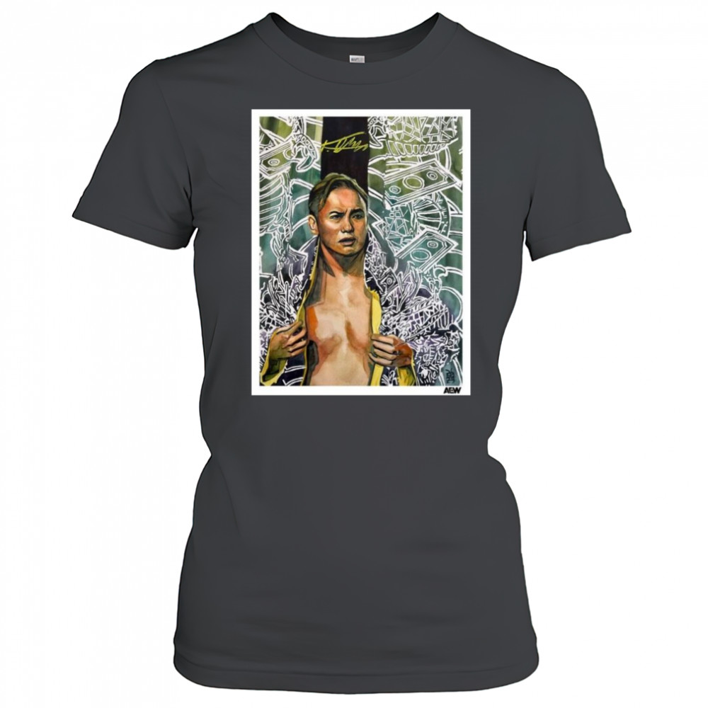 The Art of Rob Schamberger – Kazuchika Okada AEW Signature t-shirt Women's T-shirt