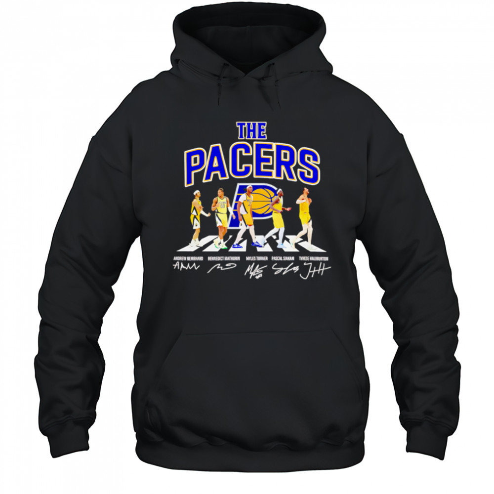 The Indiana Pacers Basketball Abbey Road Signatures 2025 shirt Hoodie