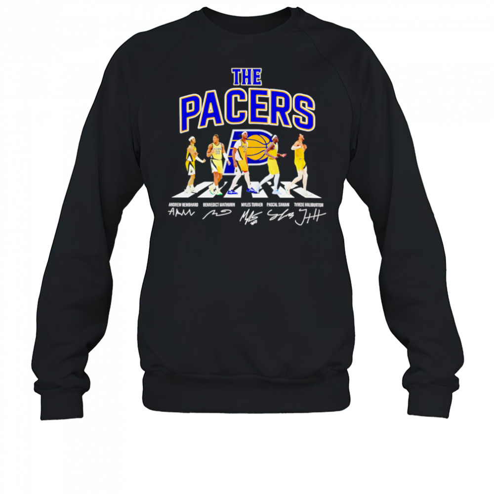 The Indiana Pacers Basketball Abbey Road Signatures 2025 shirt Sweatshirt