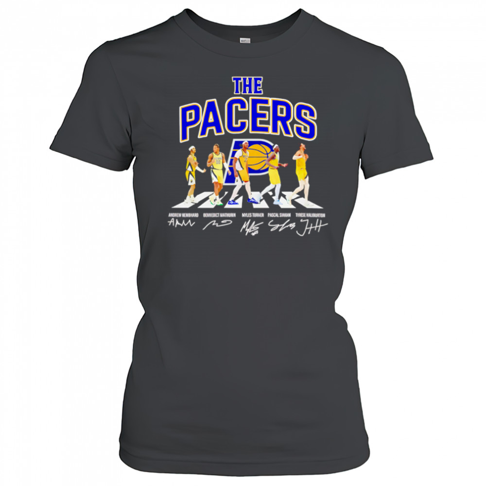 The Indiana Pacers Basketball Abbey Road Signatures 2025 shirt Women's T-shirt