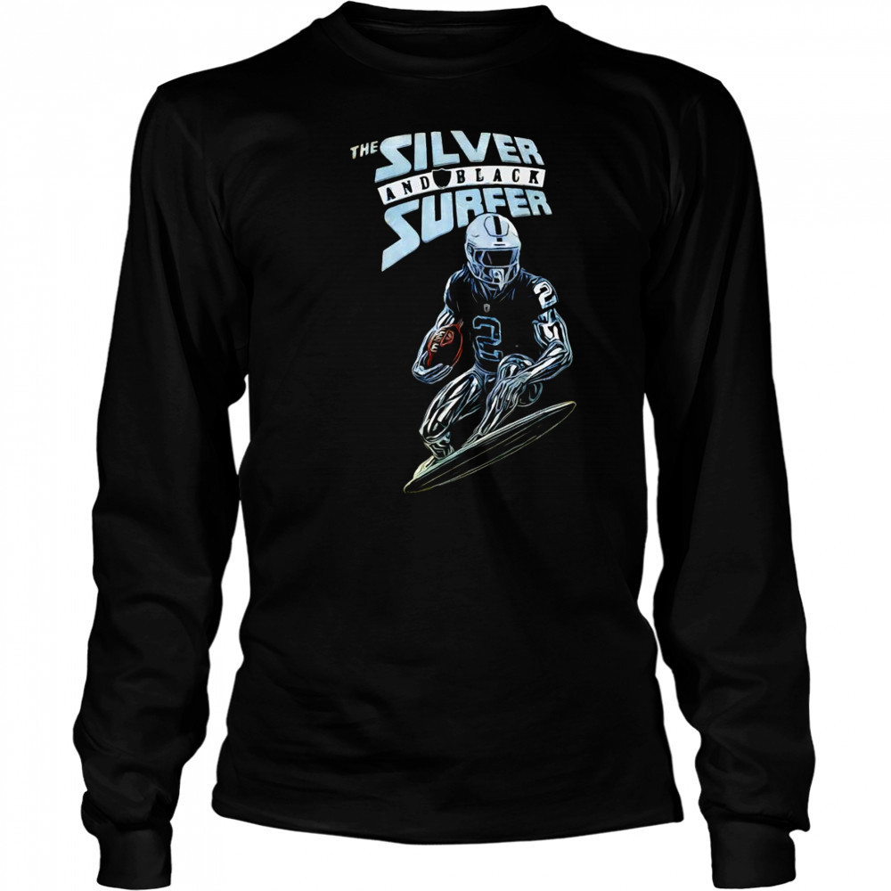 The silver and black surfer shirt Long Sleeved